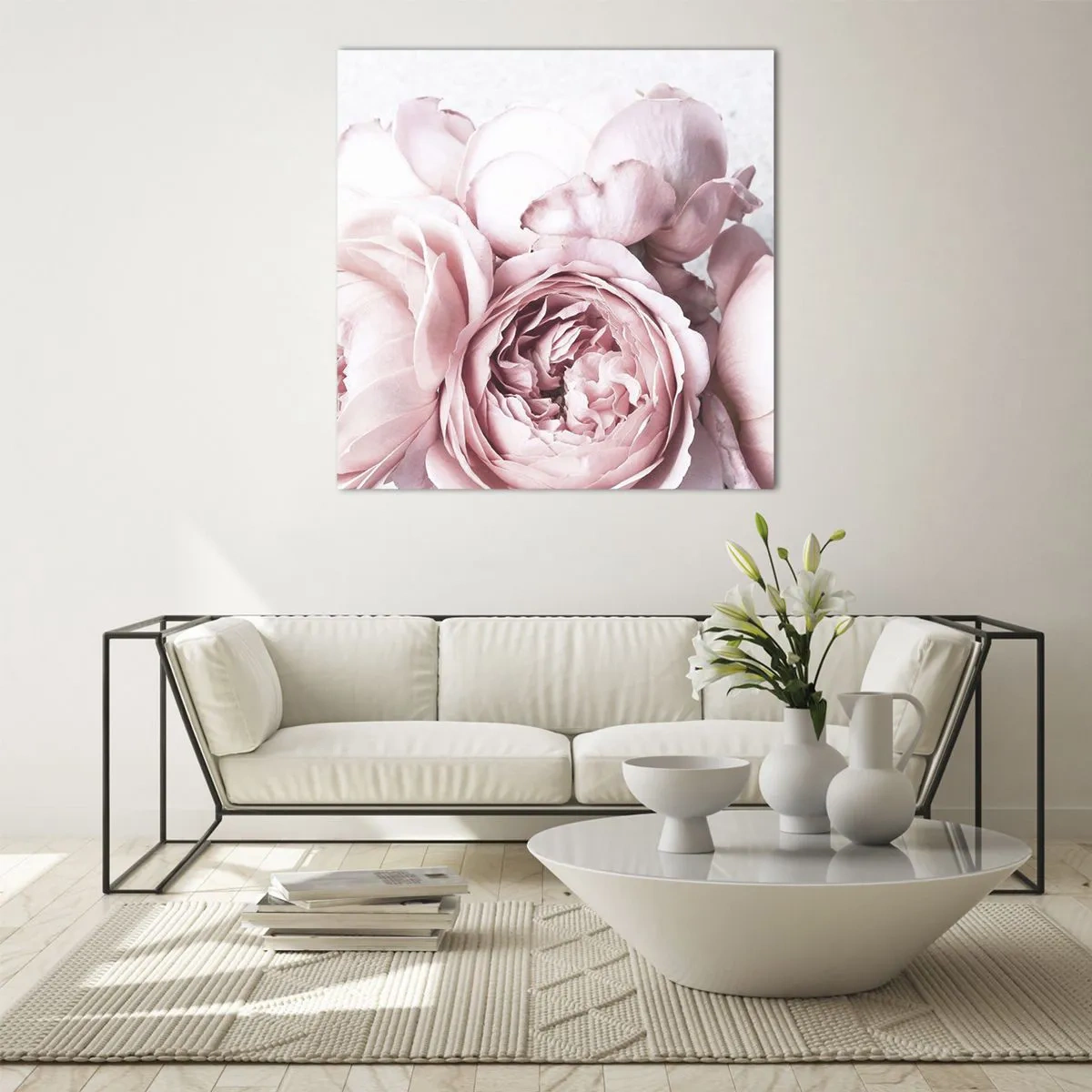 Quadro su vetro - Per i romantici - 30x30 cm