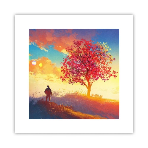 Poster - Pellegrino alla meta - 30x30 cm