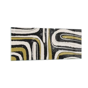 Quadro su vetro - Composizione: strade e vicoli - 100x40 cm