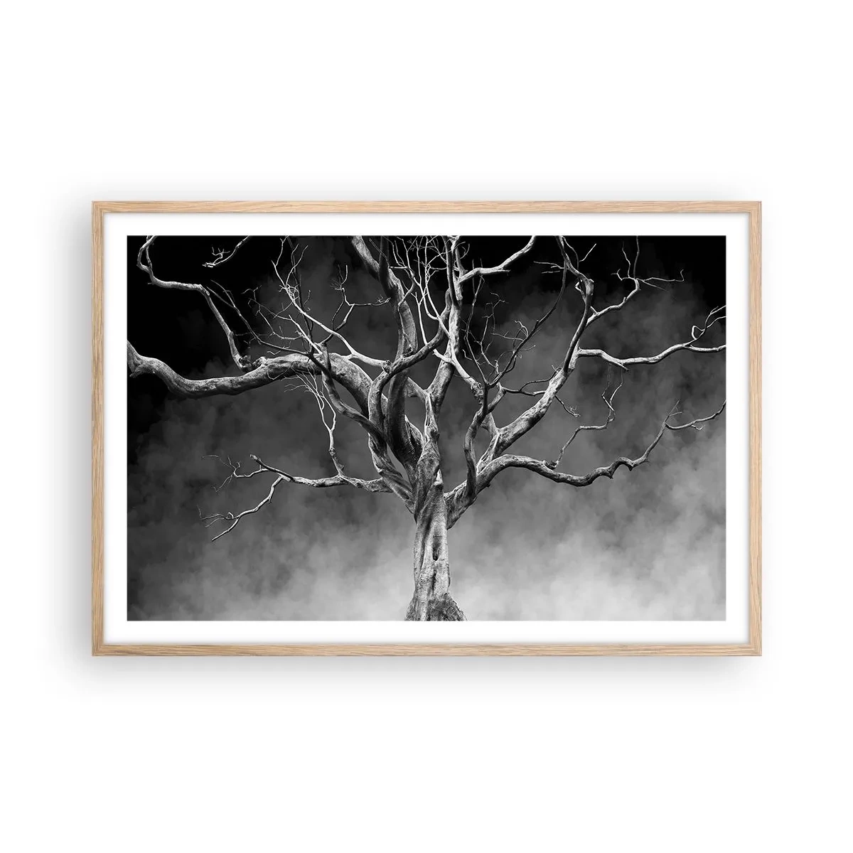 Poster in cornice rovere chiaro - Primordiale e sacro - 91x61 cm