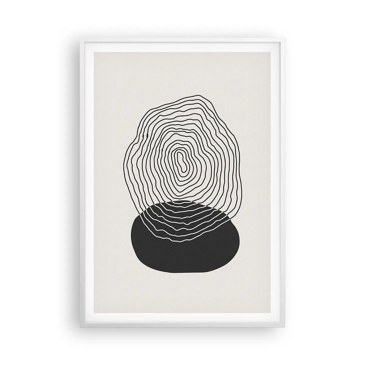 Poster in cornice bianca - Durata e vibrazione - 70x100 cm