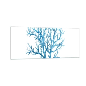 Quadro su vetro - Filigrana marina - 100x40 cm
