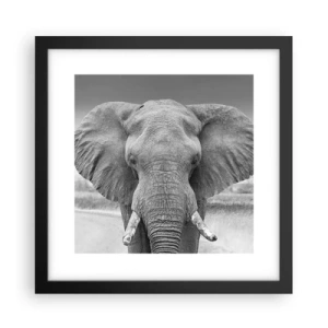 Poster in cornice nera - Benvenuti nel mio mondo - 30x30 cm