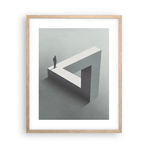 Poster in cornice rovere chiaro - Eppure è possibile - 40x50 cm