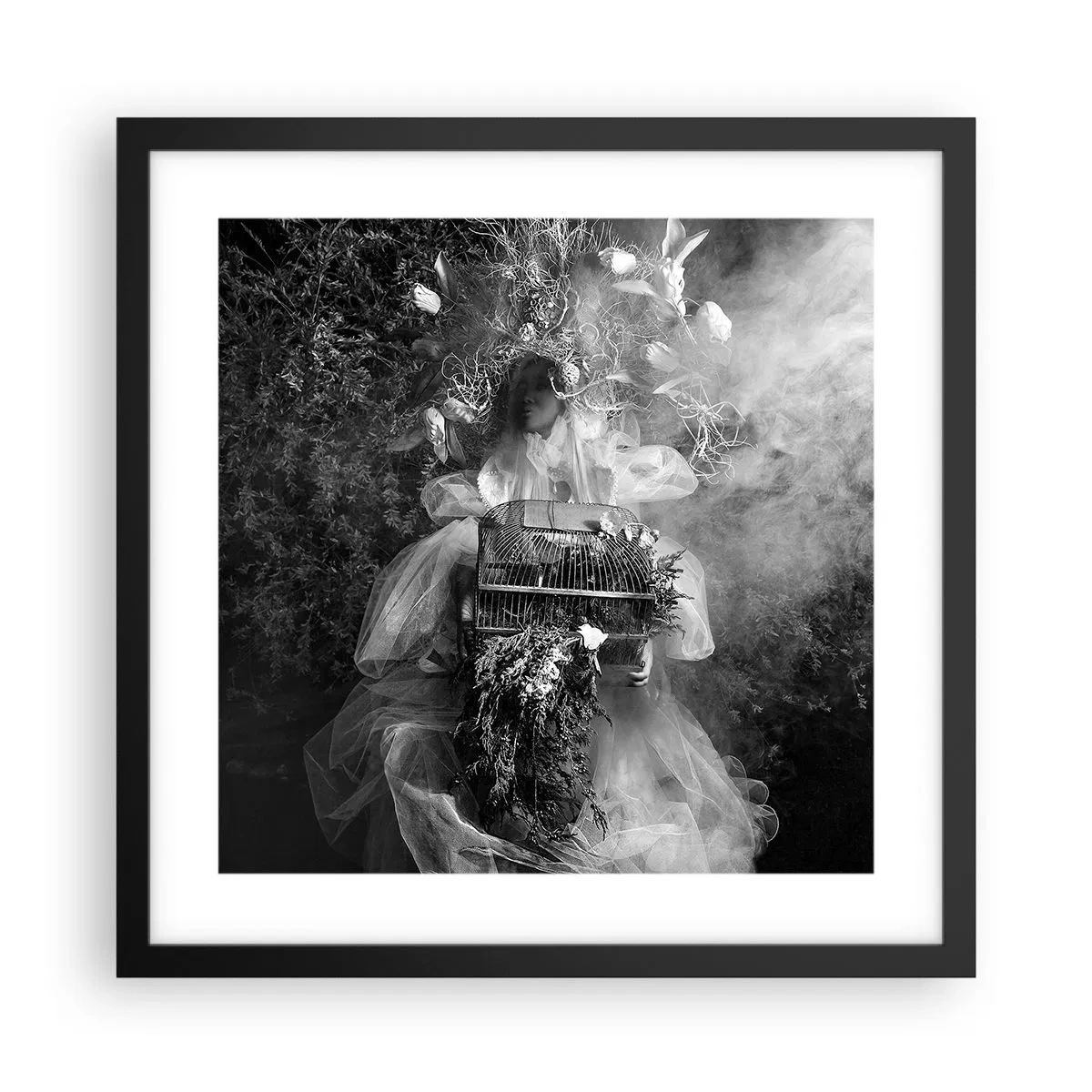 Poster in cornice nera - Madre natura stessa - 40x40 cm