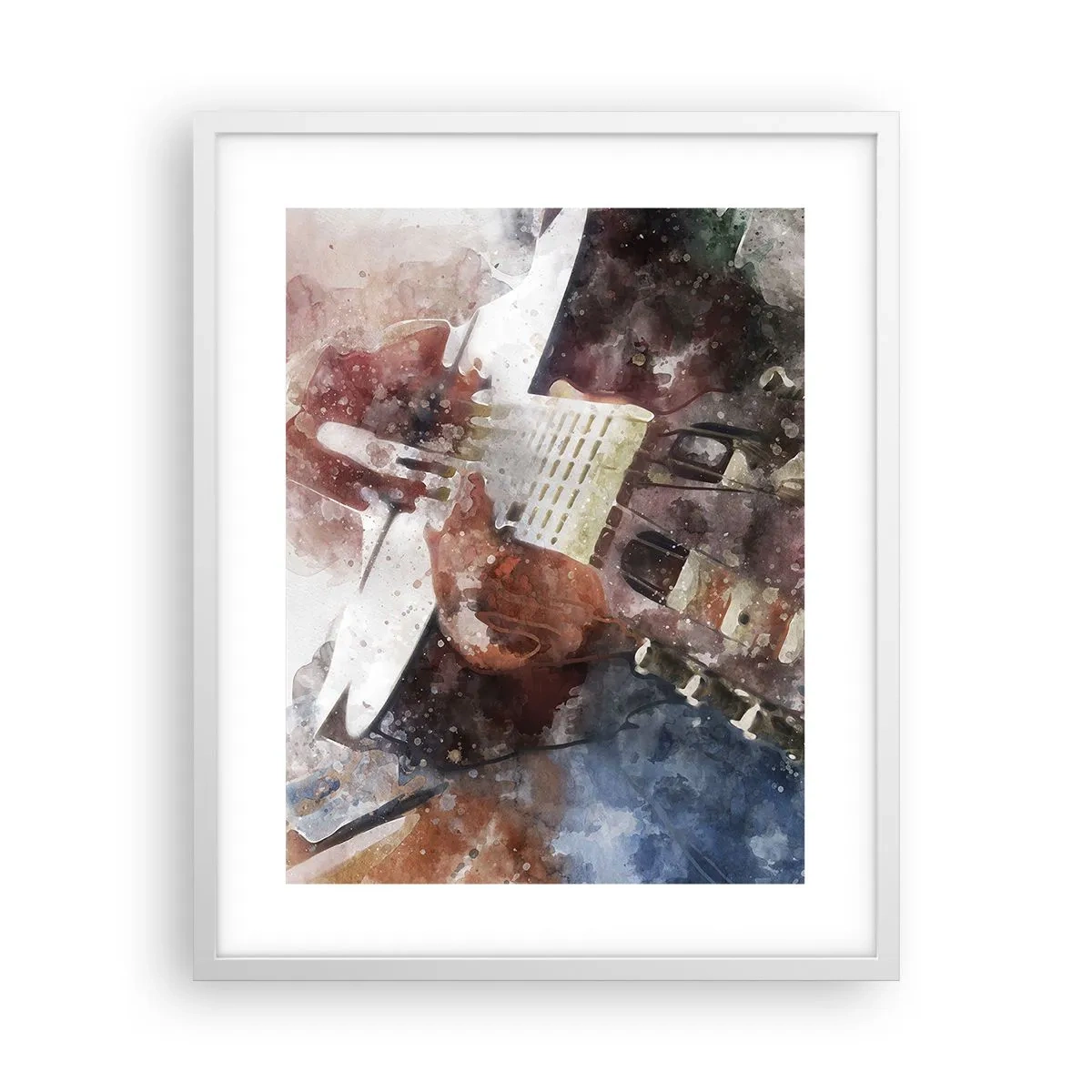 Poster in cornice bianca - E tu che ne pensi? - 40x50 cm