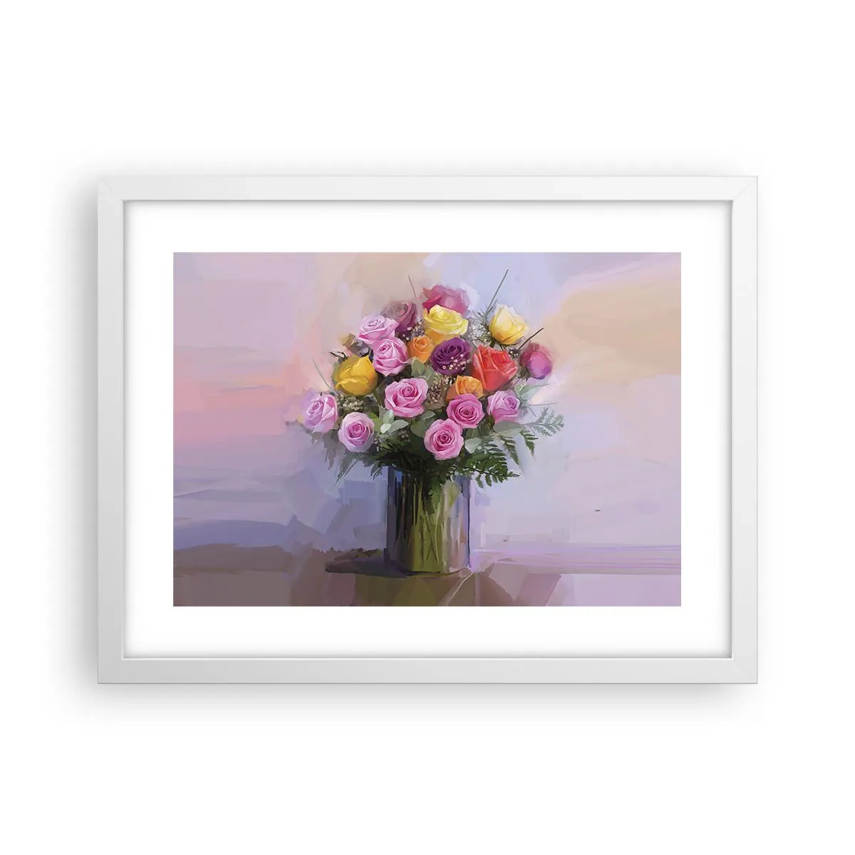 Poster in cornice bianca - Bellezza immobile - 40x30 cm