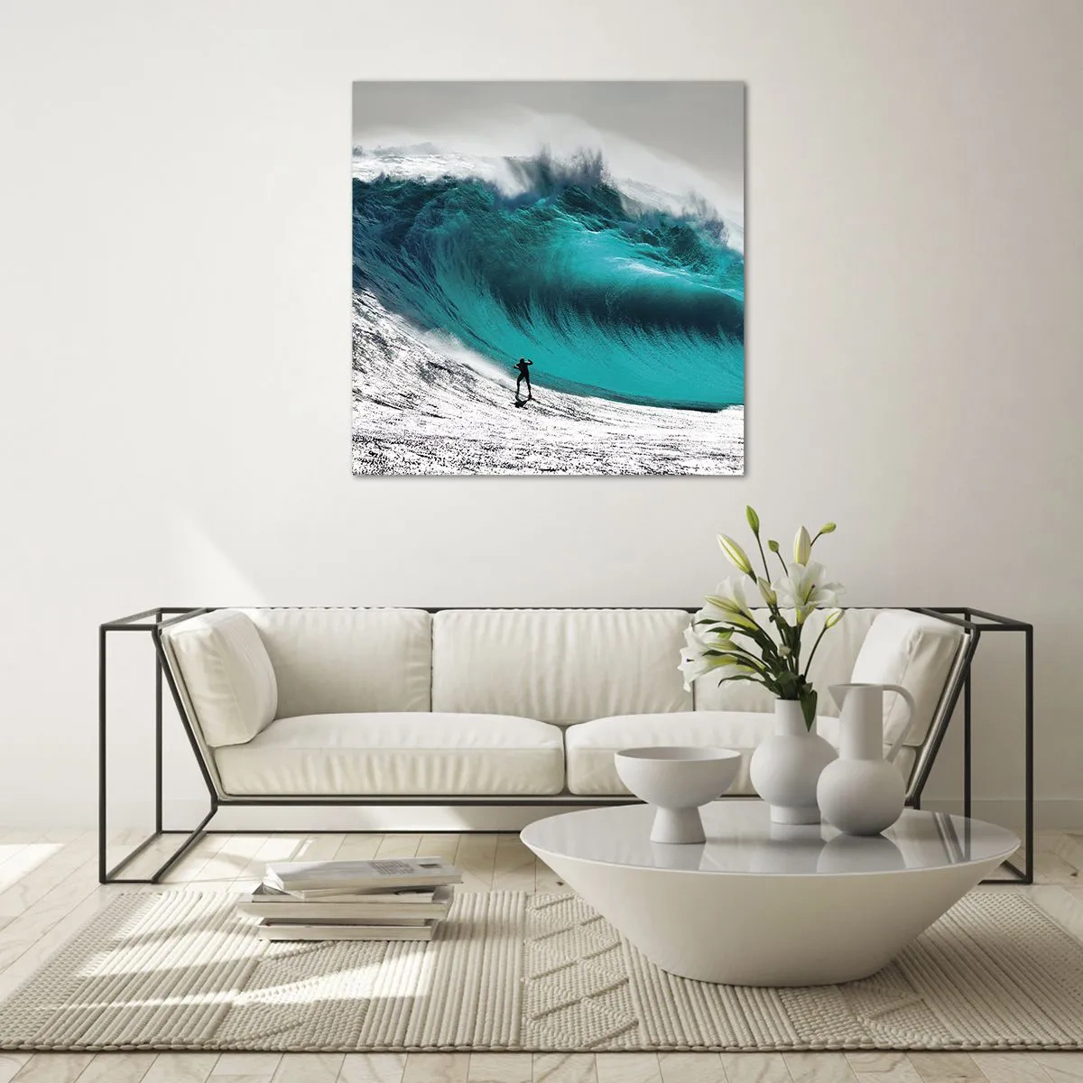 Quadro su vetro - Sfida accettata - 40x40 cm