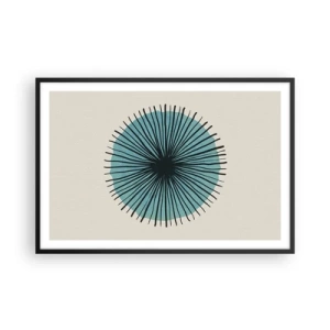 Poster in cornice nera - Radiosamente nel blu - 91x61 cm