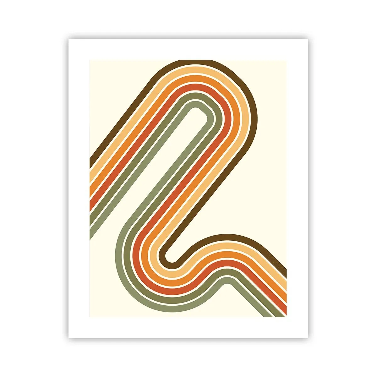 Poster - Zig zag fino alla meta - 40x50 cm