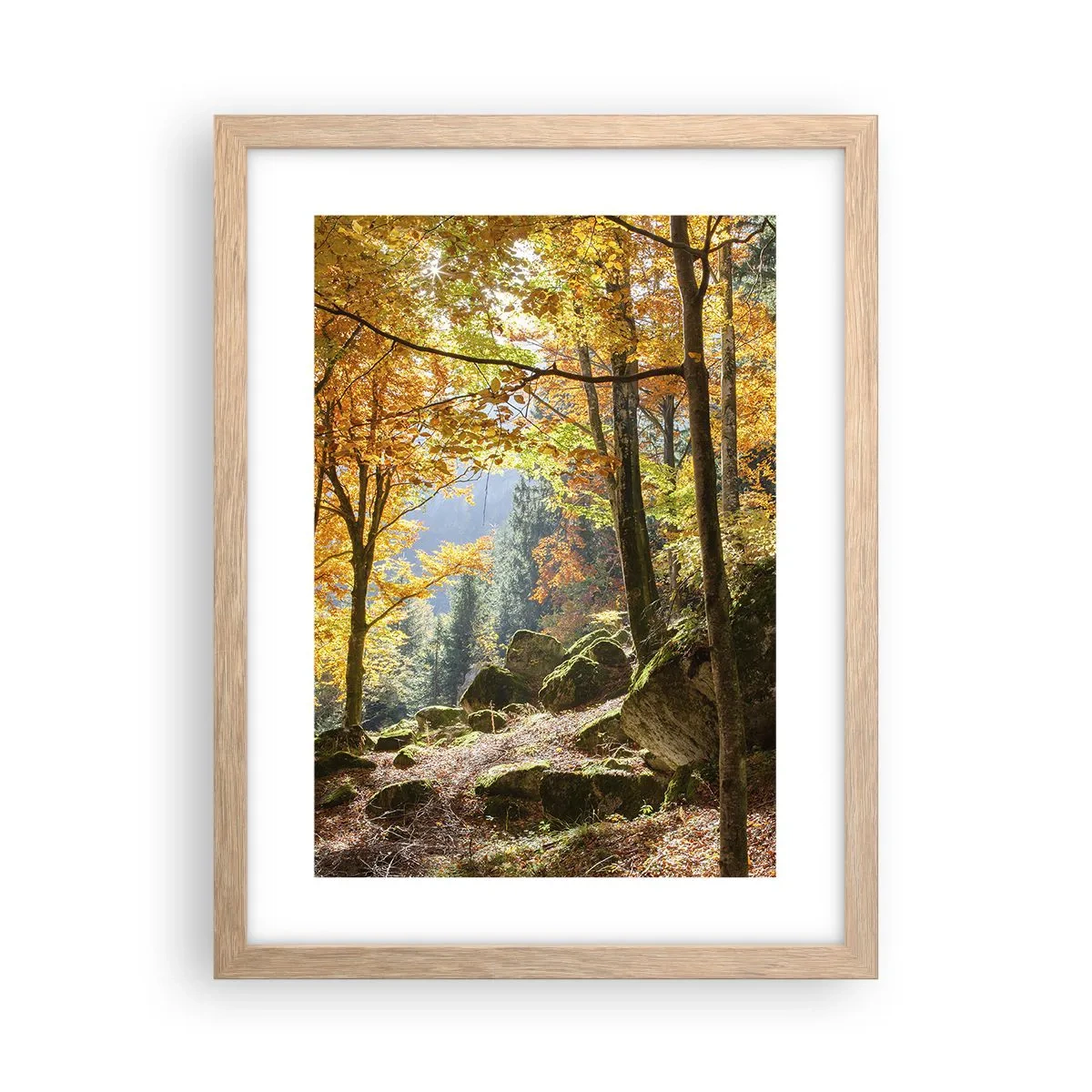 Poster in cornice rovere chiaro - Il tempo del riposo - 30x40 cm