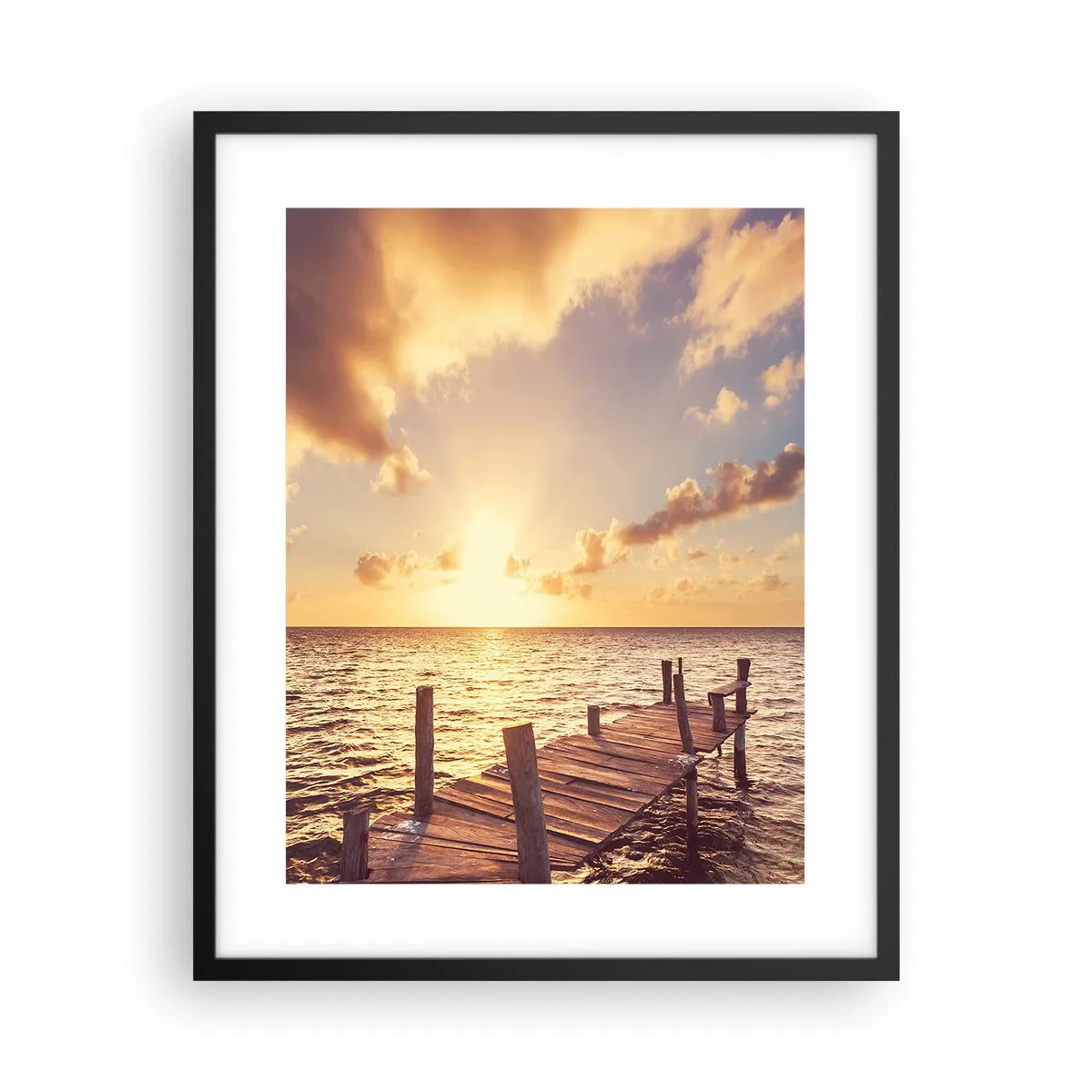 Poster in cornice nera - Il paese dorato della mitezza - 40x50 cm