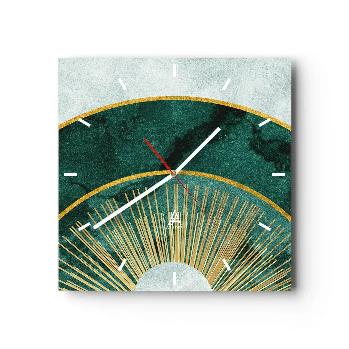 Orologio da parete - Orologio in Vetro - Un altro sistema solare - 40x40 cm