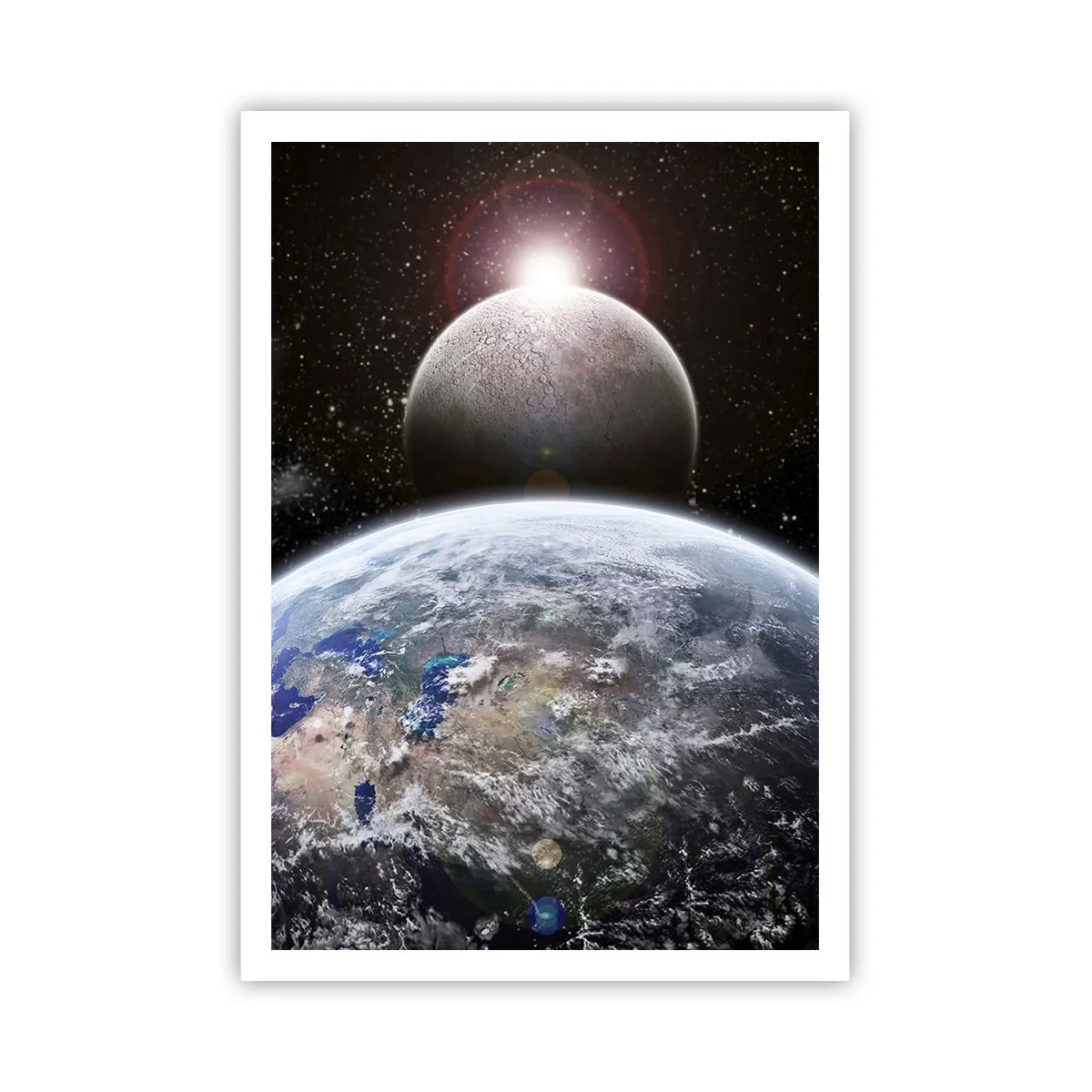 Poster - Paesaggio cosmico: sorgere del sole - 70x100 cm