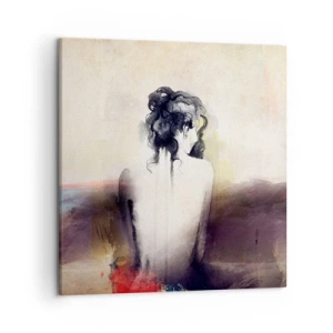 Quadro su tela - Stampe su Tela - Linee miti, forme ovali - 50x50 cm