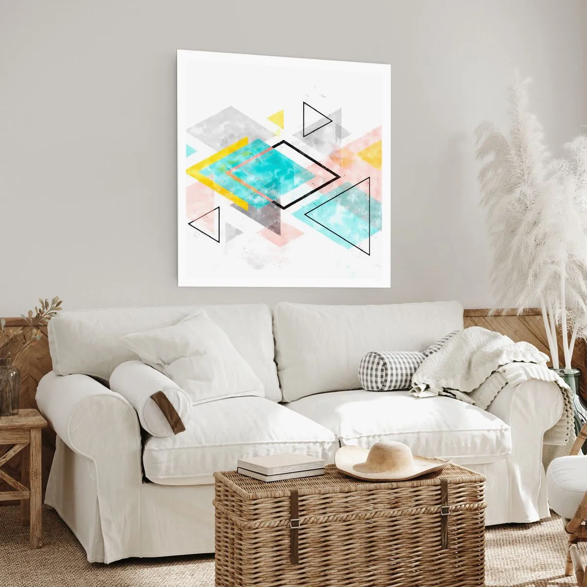Poster - Gioco geometrico - 30x30 cm
