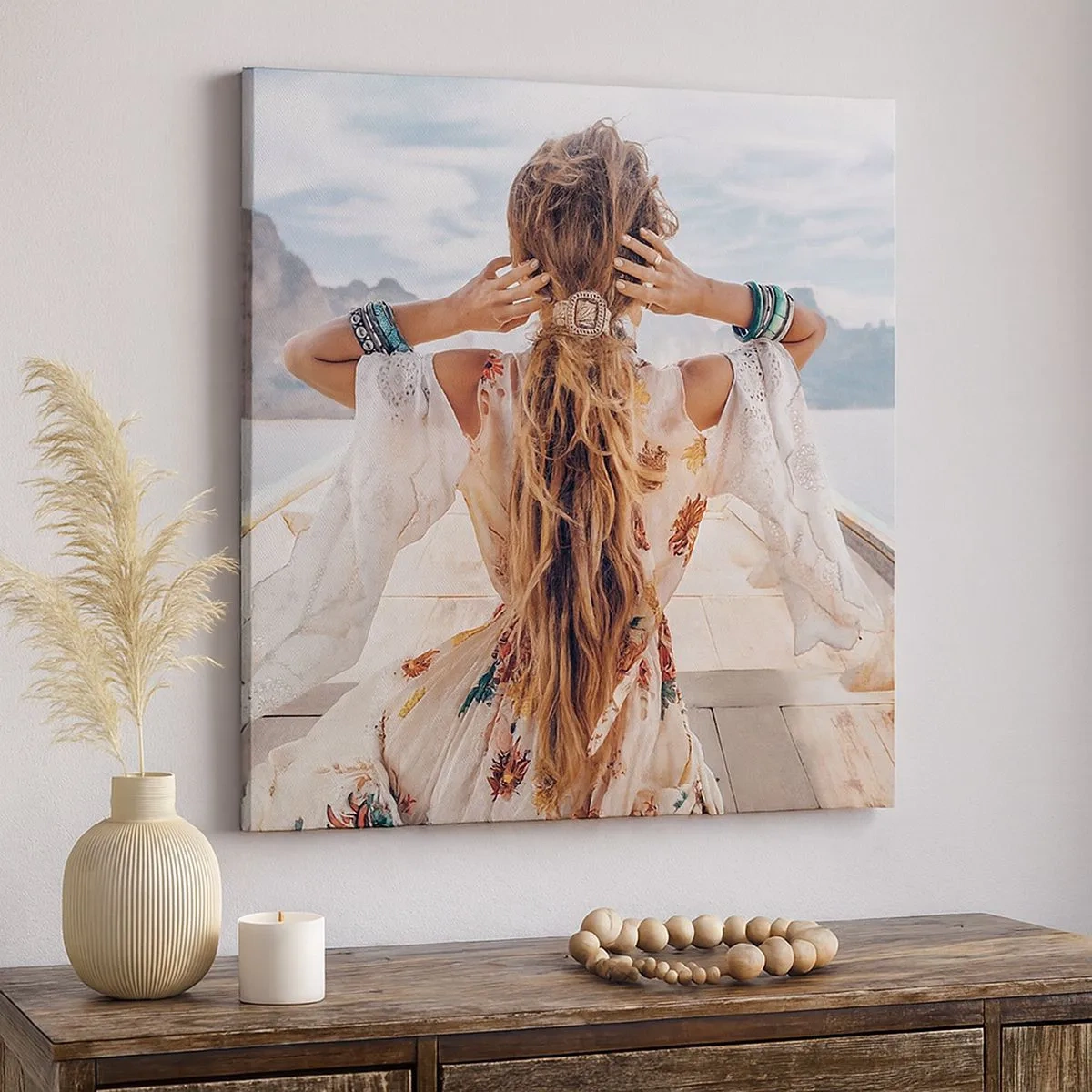 Quadro su tela - Stampe su Tela - In cammino verso la felicità - 30x30 cm