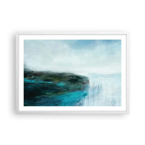 Poster in cornice bianca - Astrazione marittima - 70x50 cm