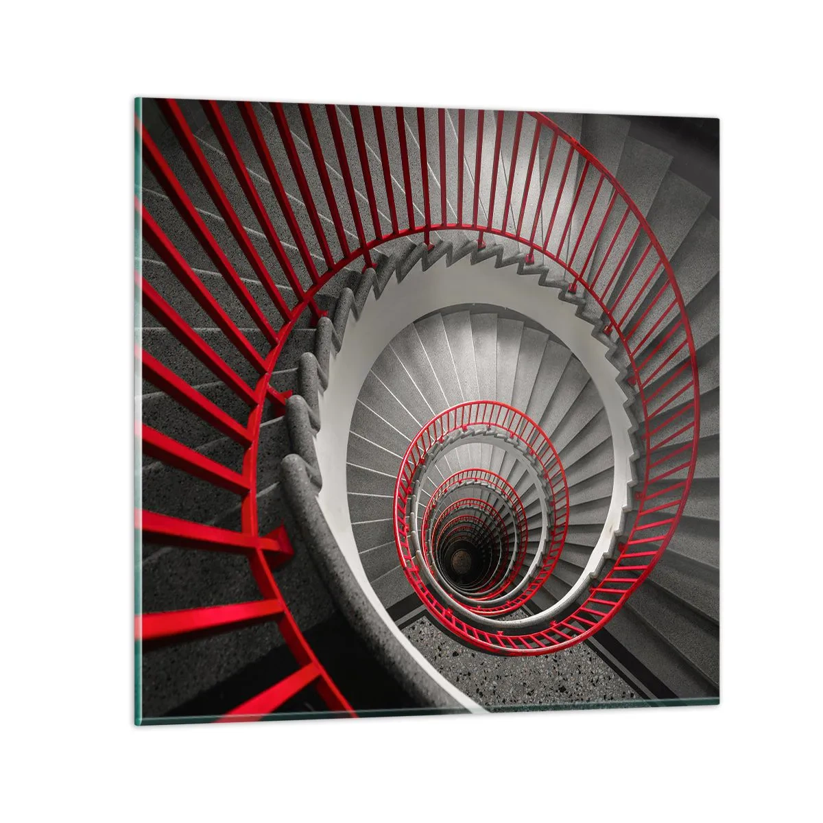 Quadro su vetro - I giochi dell'architettura - 70x70 cm