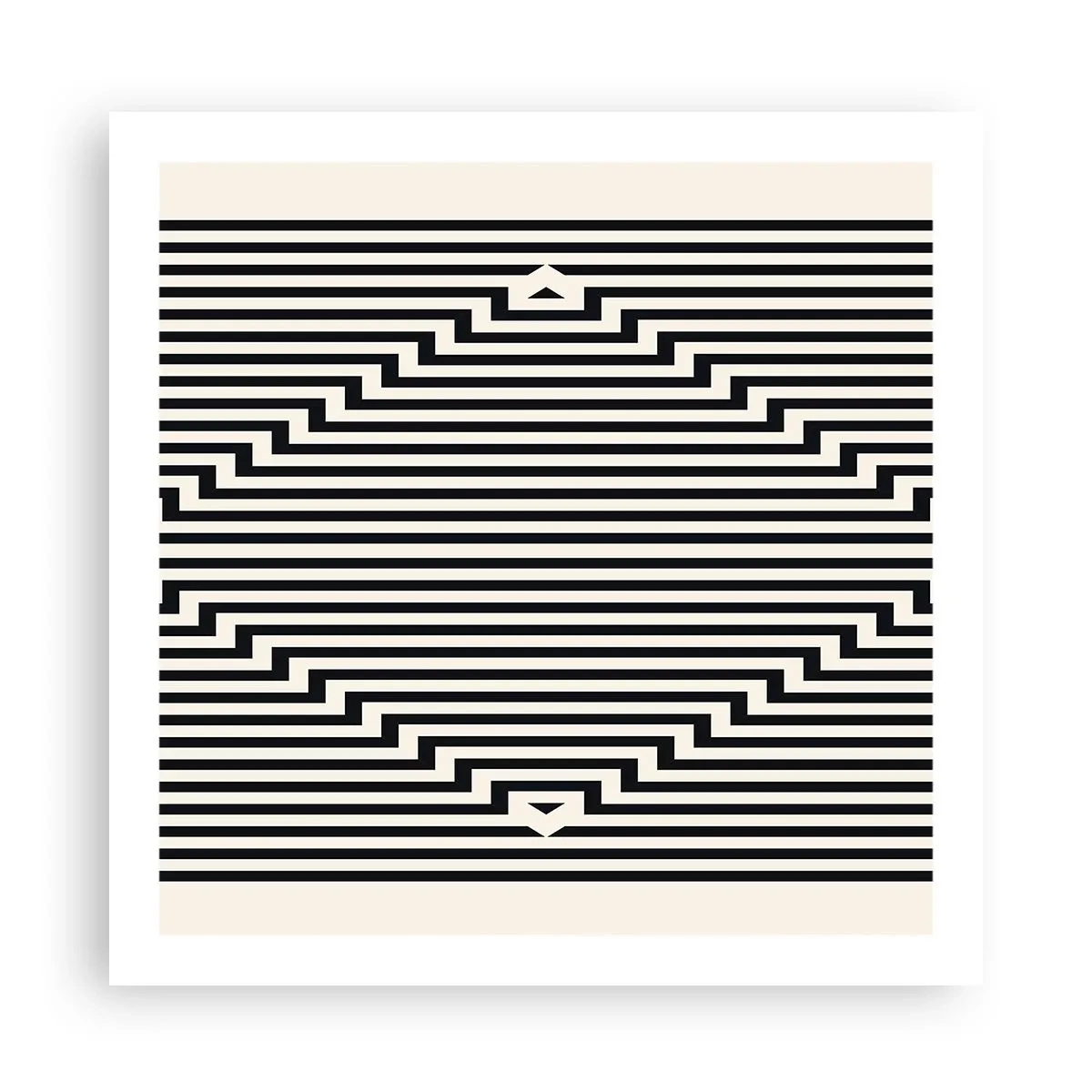 Poster - Illusione geometrica - 60x60 cm