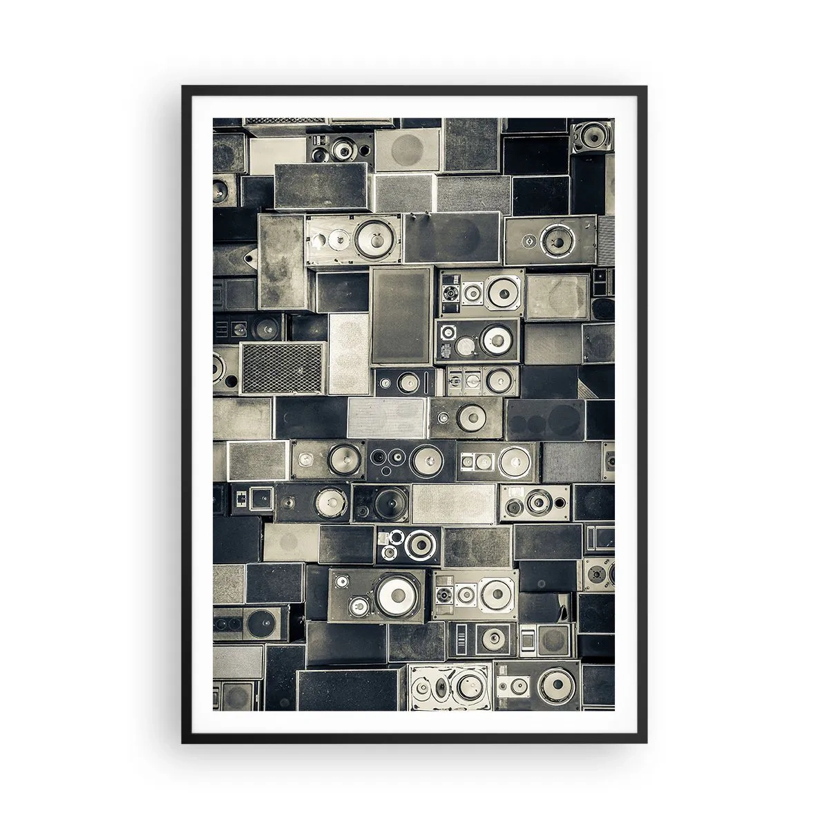 Poster in cornice nera - Armonia di suoni - 70x100 cm