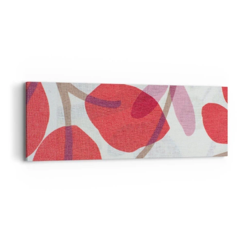 Quadro su tela - Stampe su Tela - Composizione di fiori in rosa - 90x30 cm