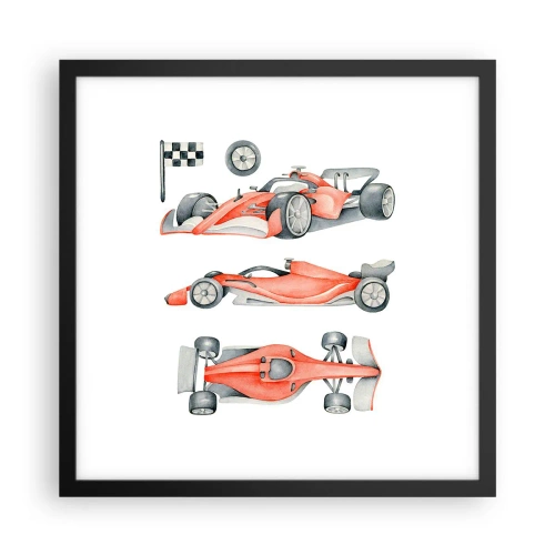 Poster in cornice nera - Inseguendo i sogni - 40x40 cm