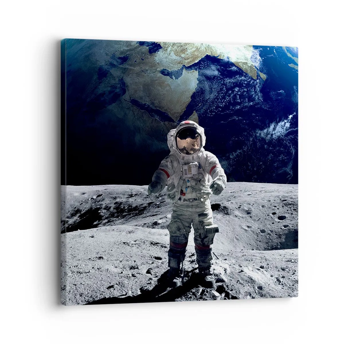 Quadro su tela - Stampe su Tela - Saluti dalla luna - 30x30 cm