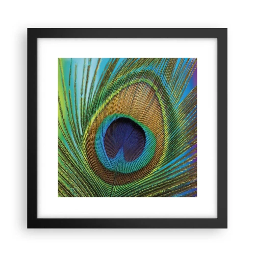 Poster in cornice nera - Occhio nell'occhio - 30x30 cm