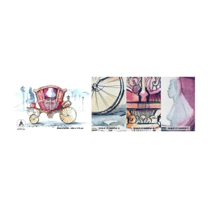 Campione di Fotomurale Premium Canvas - Al matrimonio o al ballo? - Per bambini, Carrozza, Viaggio - 100x30 cm