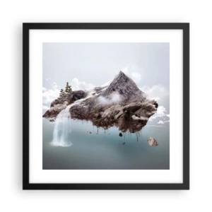 Poster in cornice nera - Con l'occhio del surrealista - 40x40 cm