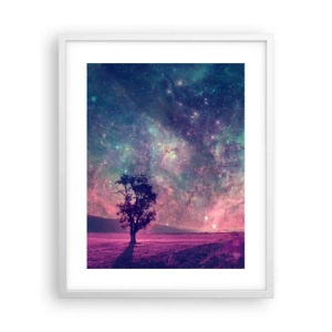 Poster in cornice bianca - Sotto un cielo magico - 40x50 cm