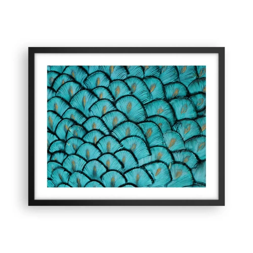 Poster in cornice nera - La grande festa delle piume - 50x40 cm