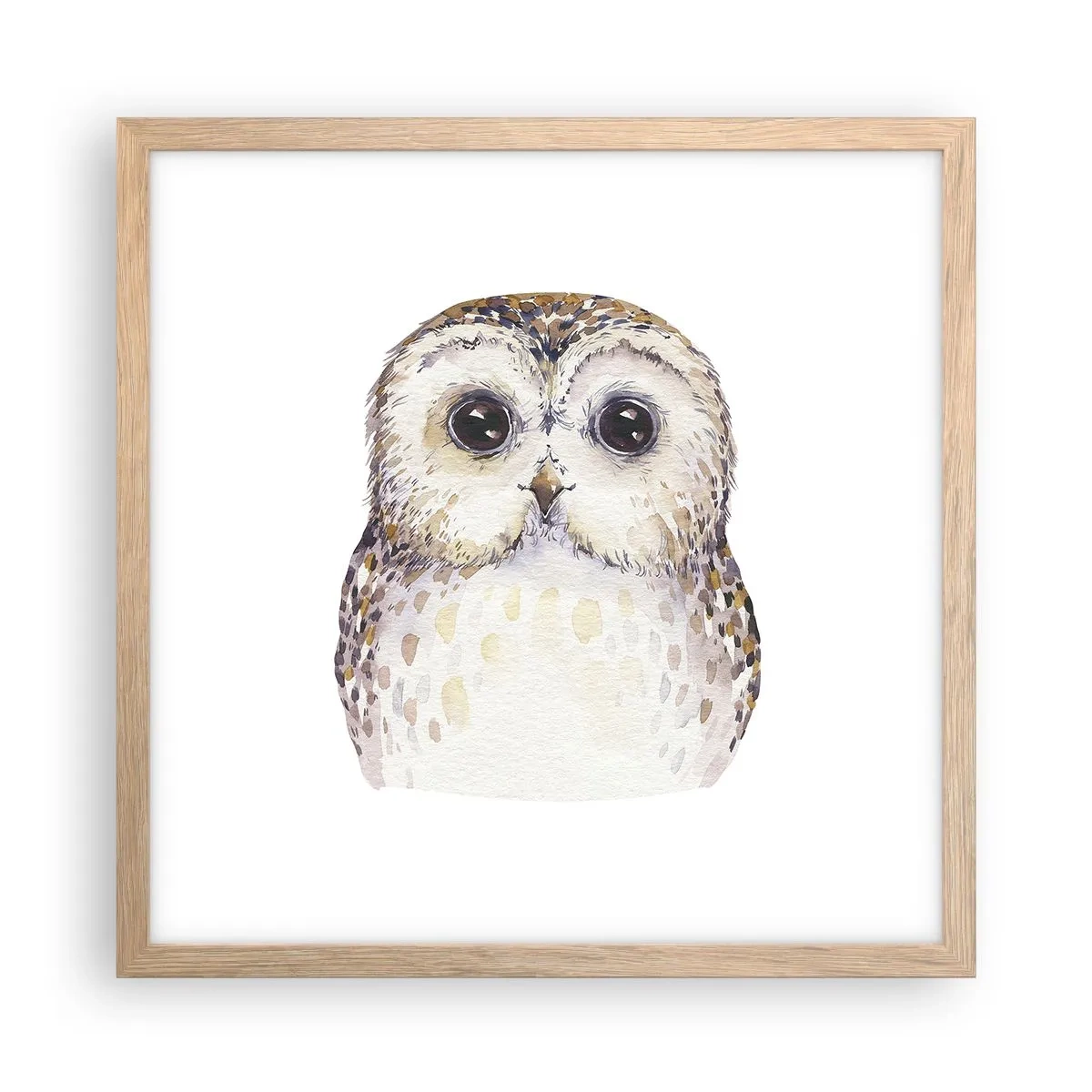 Poster in cornice rovere chiaro - Guardami negli occhi - 40x40 cm