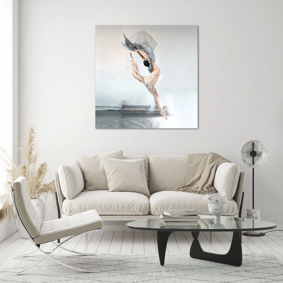 Quadro su vetro - Nell'estasi della danza - 50x50 cm