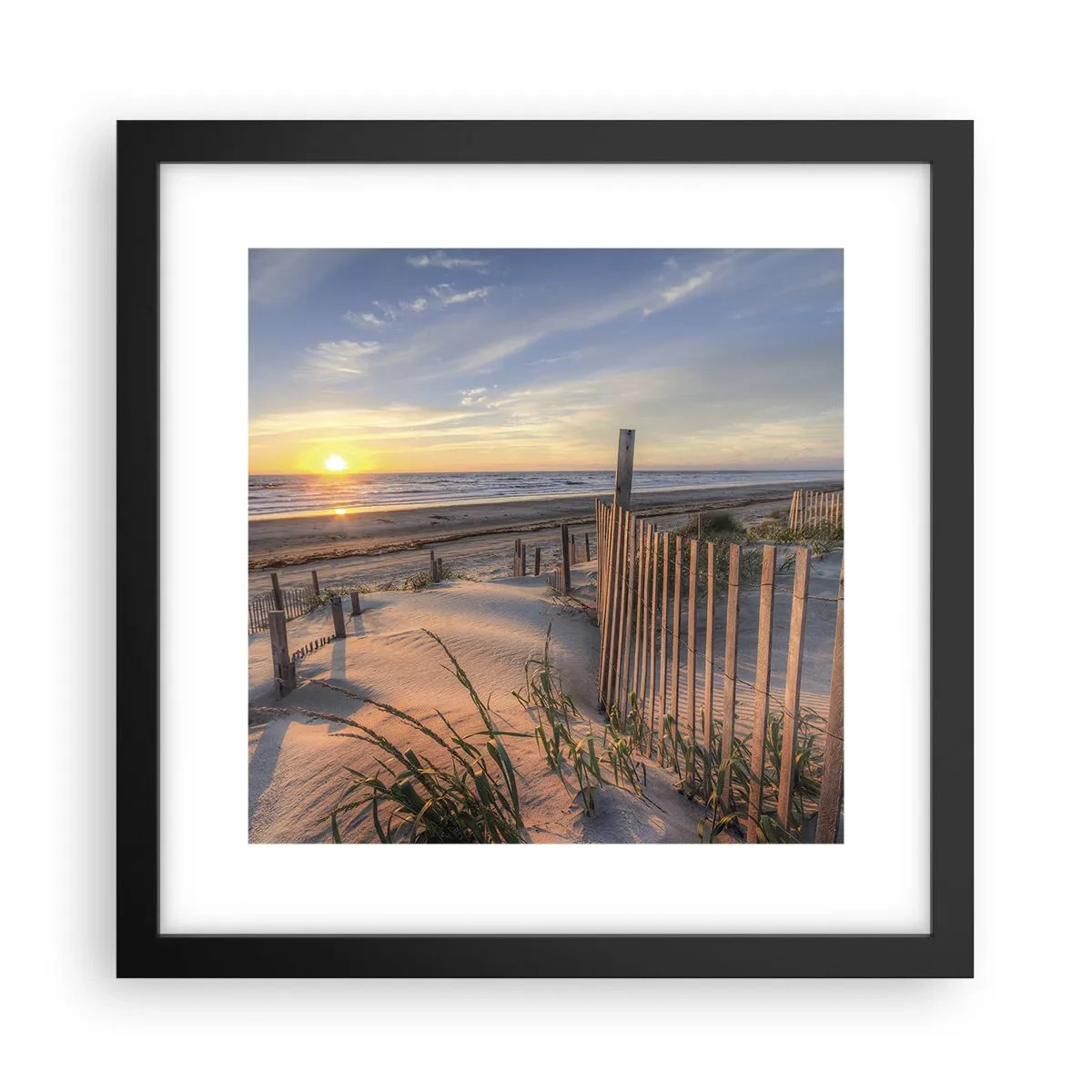 Poster in cornice nera - Luci e ombre del vento - 30x30 cm