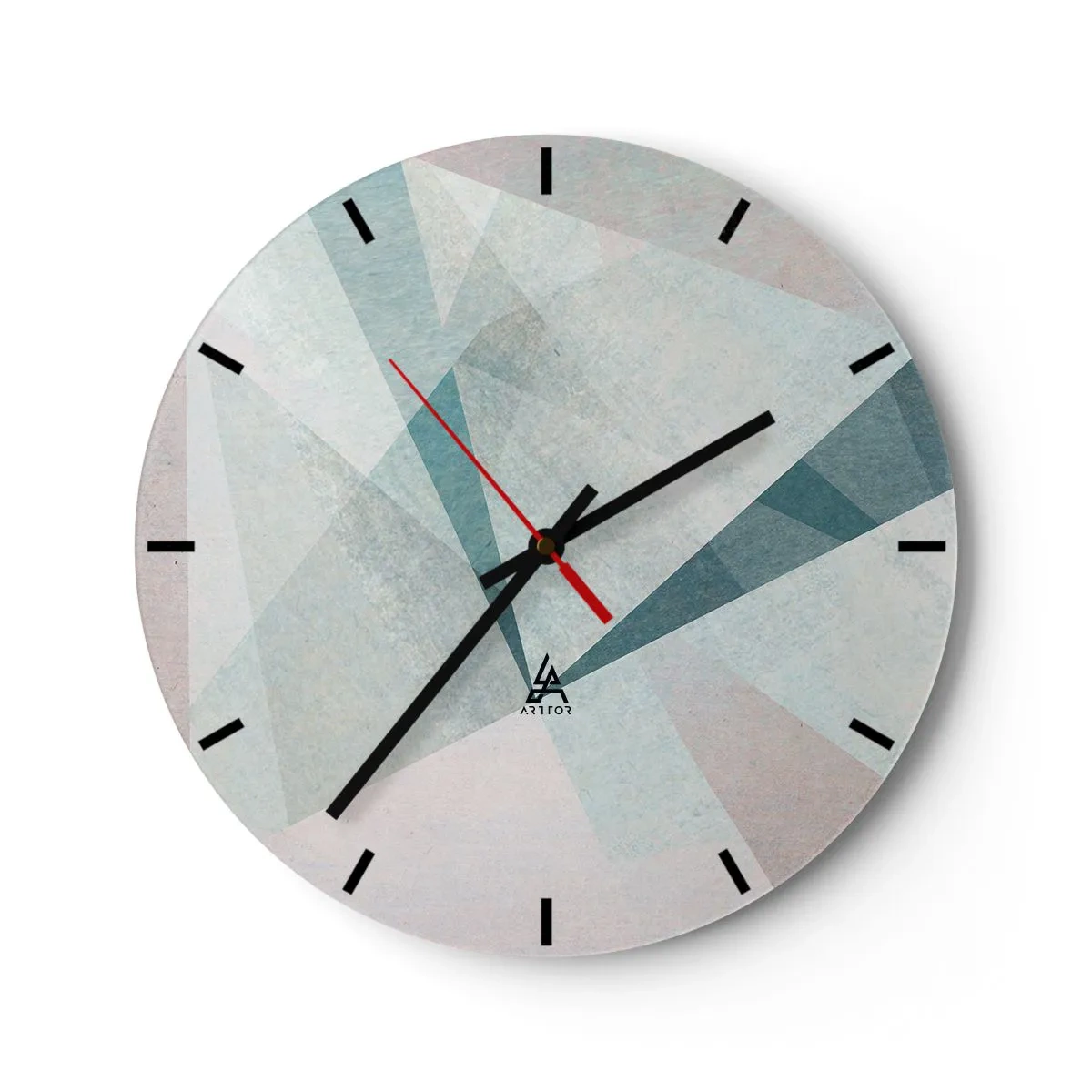 Orologio da parete - Orologio in Vetro - Con calma ma dinamicamente - 40x40 cm