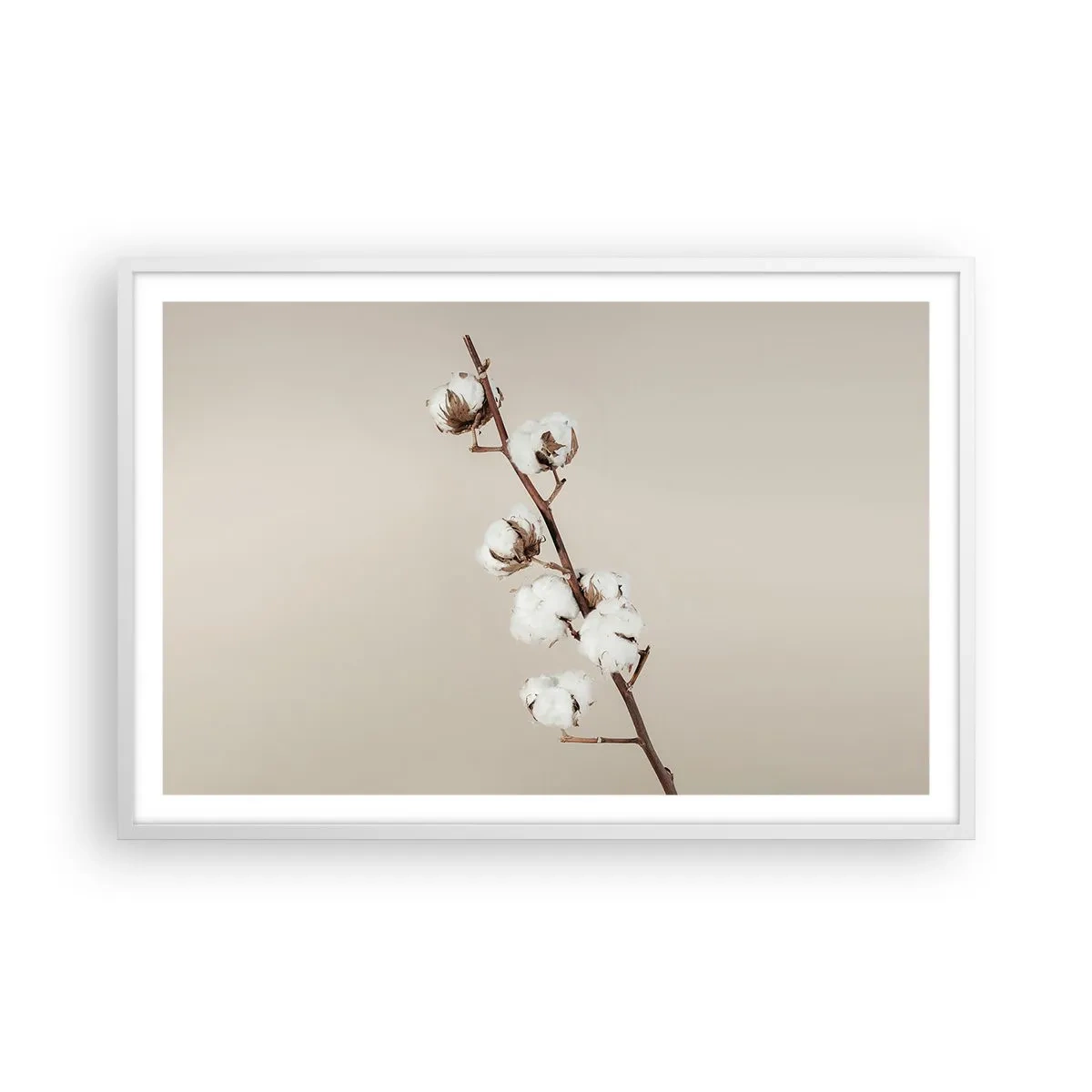 Poster in cornice bianca - Alla fonte della morbidezza - 91x61 cm
