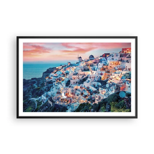 Poster in cornice nera - La tua grossa vacanza greca - 91x61 cm