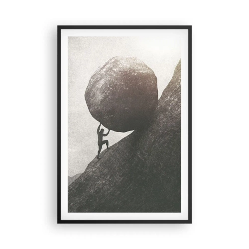 Poster in cornice nera - Credo contro ogni speranza - 61x91 cm