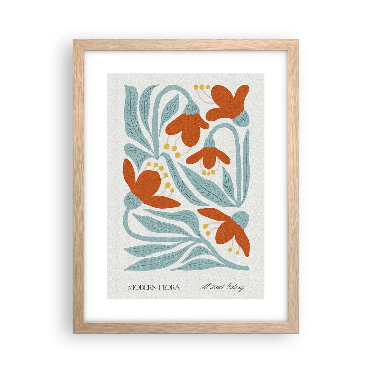 Poster in cornice rovere chiaro - Verso la terra, verso il sole - 30x40 cm