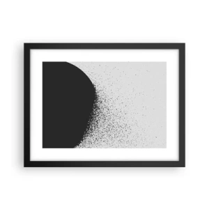 Poster in cornice nera - Il movimento delle particelle - 40x30 cm