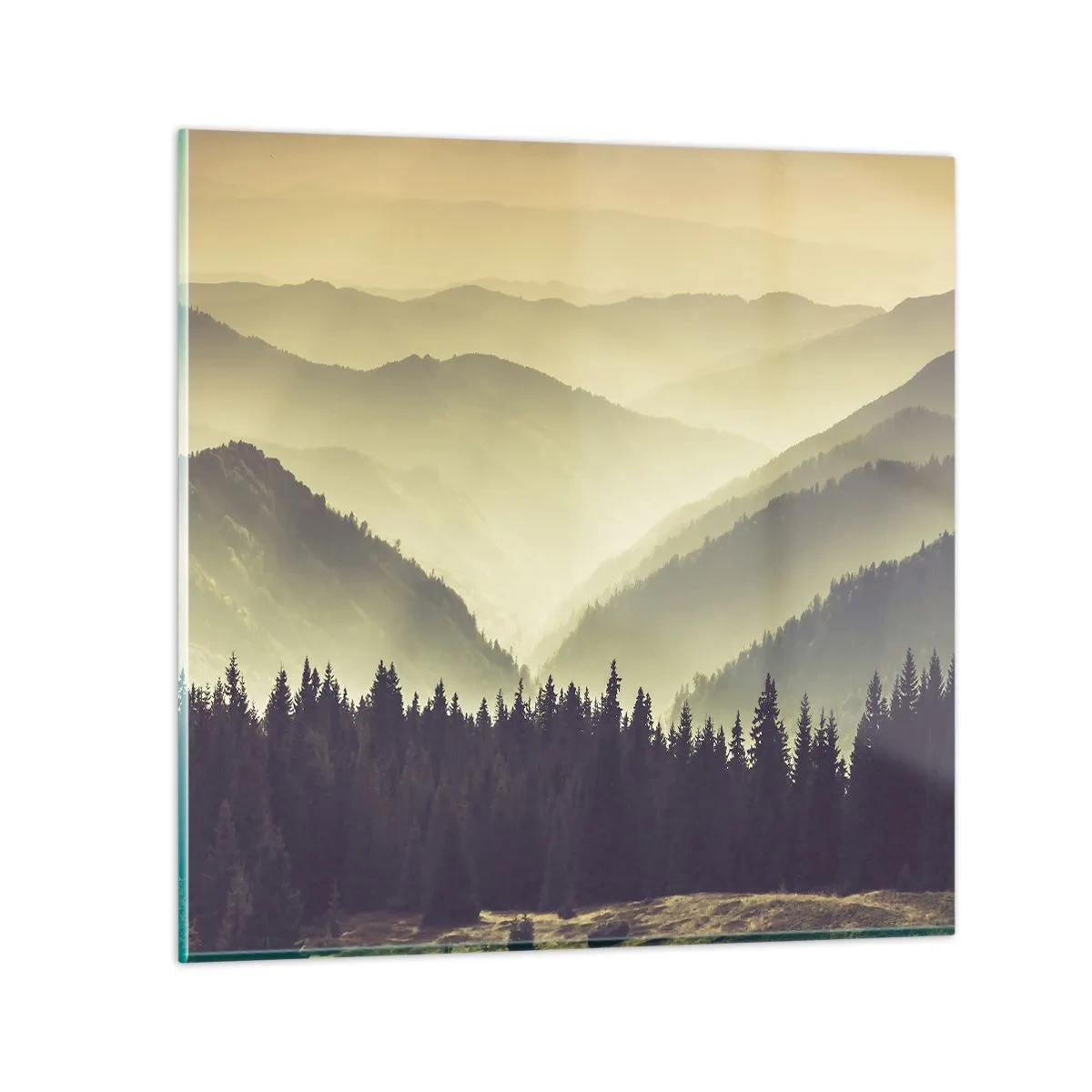 Quadro su vetro - Dopo sette montagne… - 60x60 cm