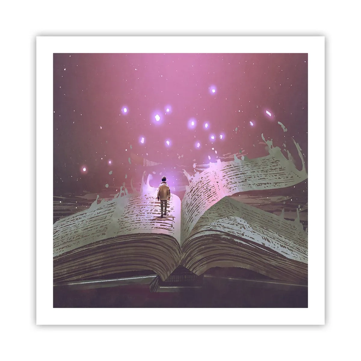 Poster - Invito ad un altro mondo: leggi! - 60x60 cm