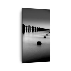 Quadro su tela - Stampe su Tela - Lontananza grigia nella nebbia - 45x80 cm