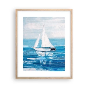 Poster in cornice rovere chiaro - Con un amico al fianco - 40x50 cm