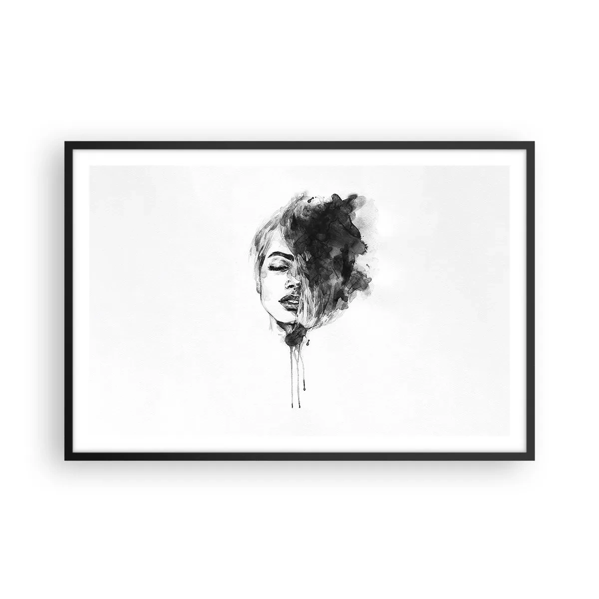 Poster in cornice nera - Cosa sogna la ragazza - 91x61 cm