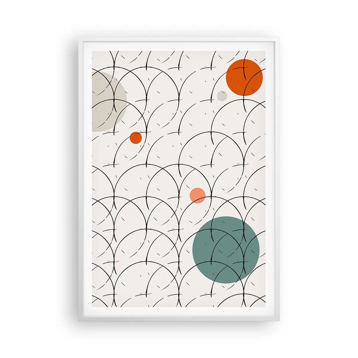 Poster in cornice bianca - Nello spirito della pop-art - 70x100 cm