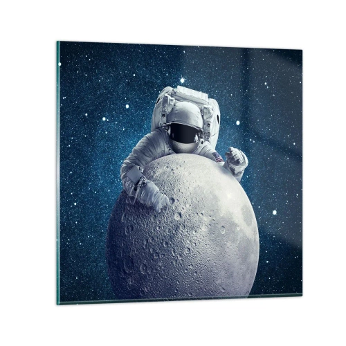 Quadro su vetro - Burlone spaziale - 30x30 cm