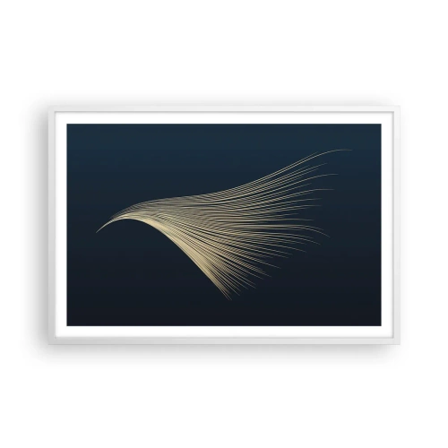 Poster in cornice bianca - Come un capello d'angelo - 91x61 cm